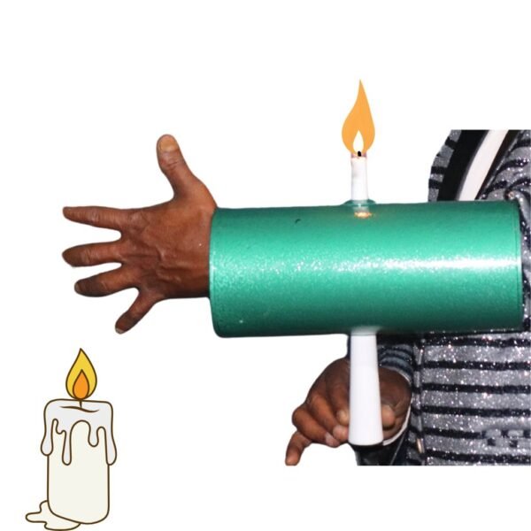 candle through arm tube
