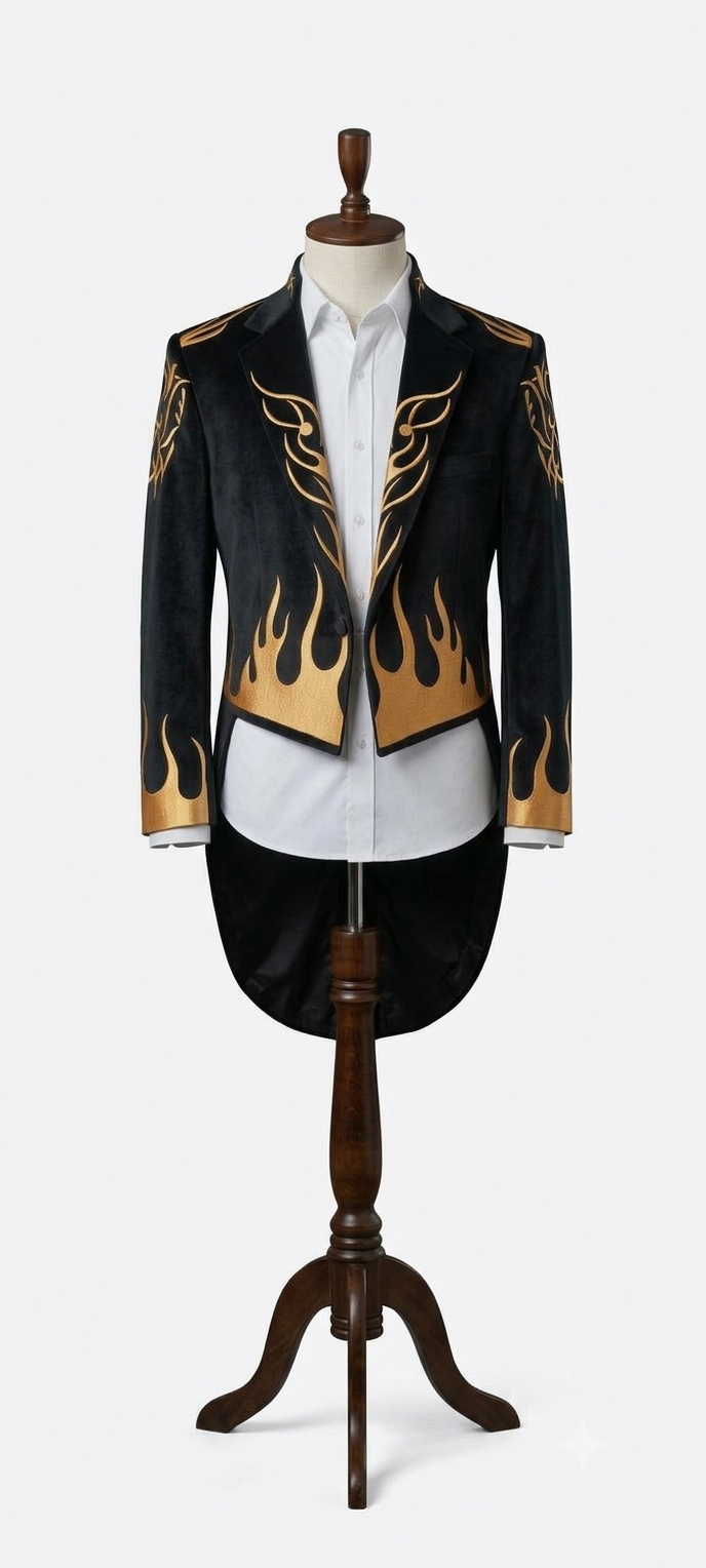 1790137591982 Magician Tail Coat Dress - Image 1