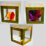 CRYSTAL BALL AND FLOWER BOX