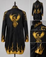 Magician golden Teal Coat Dress - Image 2