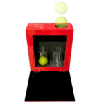 Jumping Ball To Glass Box